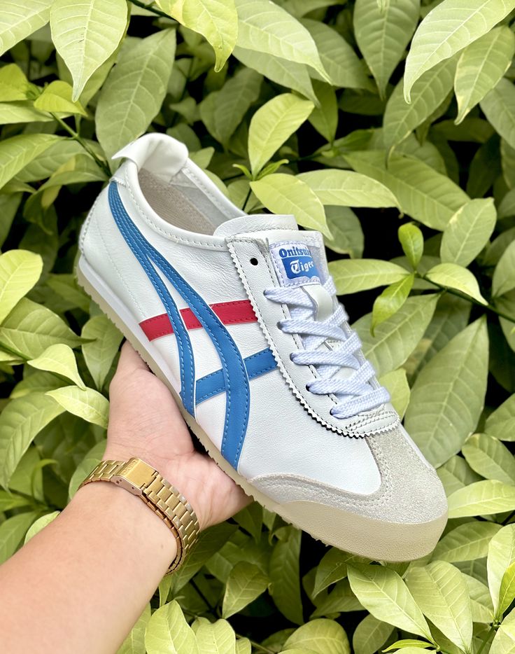 ONITSUKA TIGER MEXICO 66 WHITE-BLUE- - Image 4